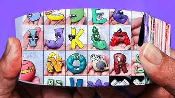 Alphabet lore but they are Squidward part 4~abcd,shape lore,size comparison| Flipbook