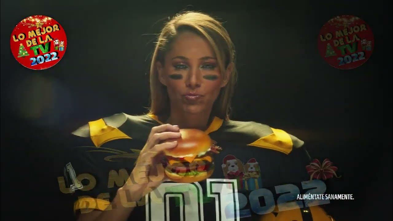 Carl's Jr. NFL "Big Angus Burger" Inés Sainz DIciembre 2022 YouTube