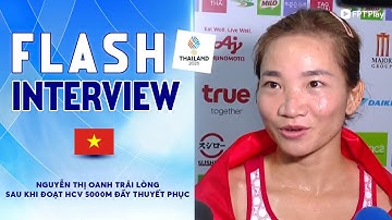 "CÔ GÁI VÀNG" CỦA ĐIỀN KINH VIỆT NAM TRẢI LÒNG SAU TẤM HCV 5000M NỮ | FLASH INTERVIEW