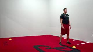 Hip Turn to 45 Degree Shuffle and Return