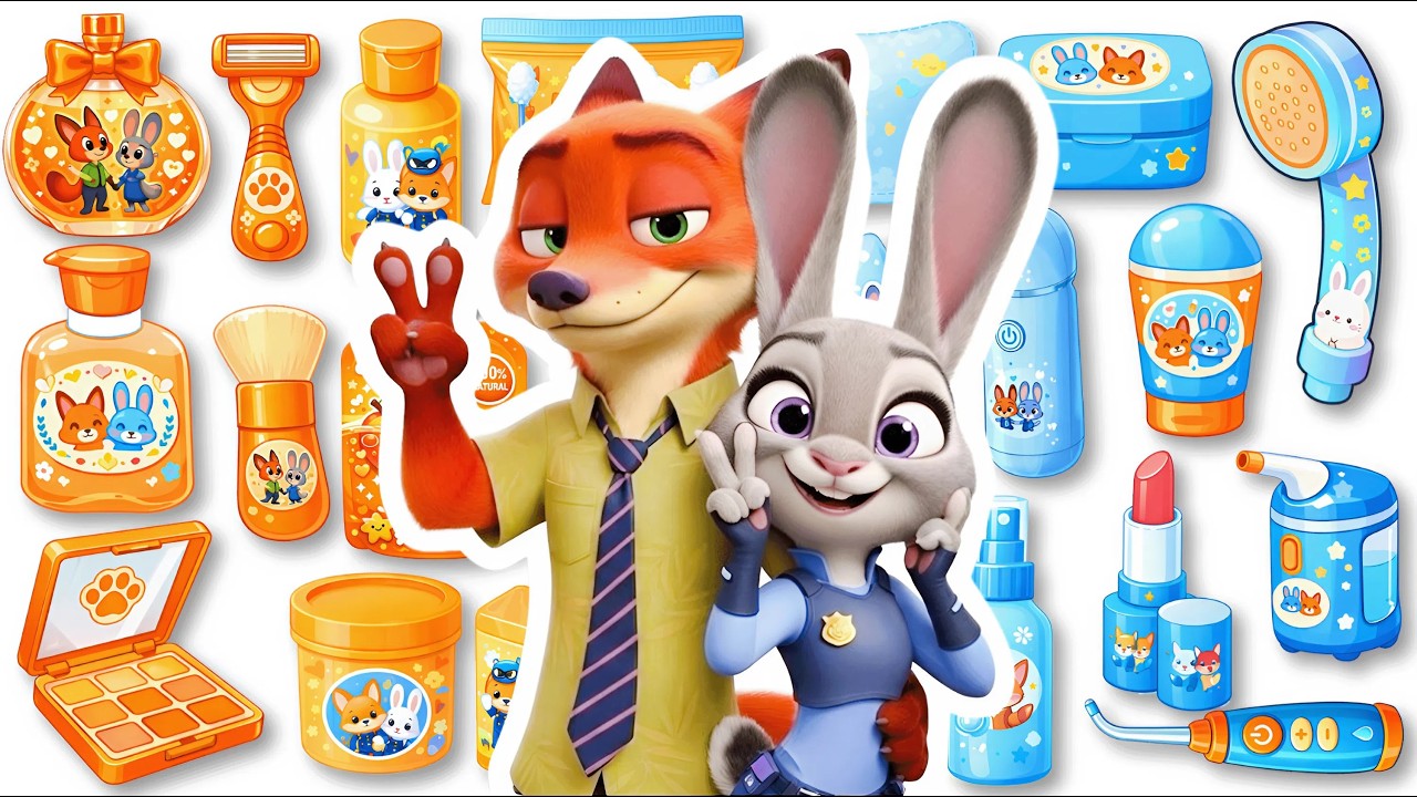 💖Paper DIY💖 ZOOTOPIA 2 Nick & Judy Couple Makeup + Blind Bag Unboxing l Paper Craft
