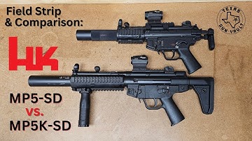 Field Strip / Comparison: Hk MP5-SD vs. MP5K-SD