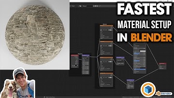 The FASTEST Way to SET UP PBR MATERIALS in Blender - Node Wrangler Texture Setup Quick Tutorial