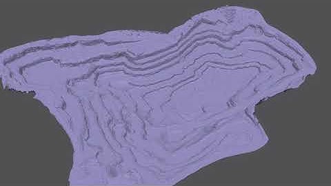 Open Pit Mine 3D Model