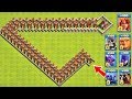 The Ventage Of Inferno Tower Trap On COC! Troops Vs Inferno Tower Challenge