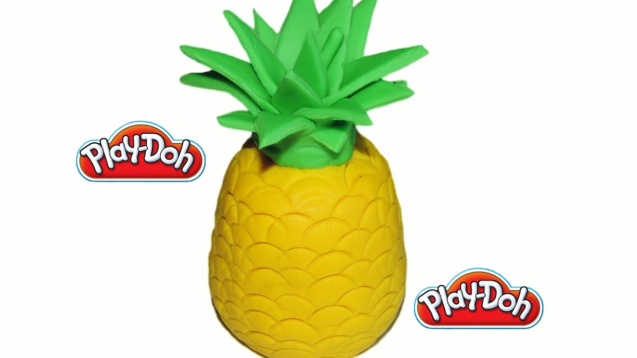 DIY How To Make Play Doh Pineapple YouTube