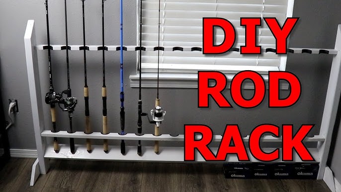 How To Make A Fishing Rod Rack: DIY Rod Rack 