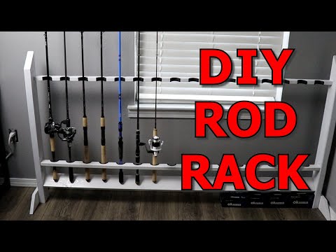 BUILDING a Homemade DIY Fishing Rod Rack 