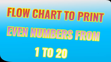 a flow chart to print even numbers from 1 to 20// c++ program