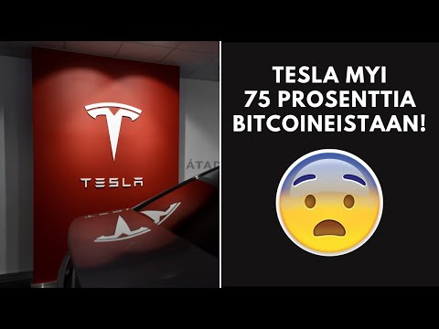 Tesla myi 75 % bitcoineistaan!