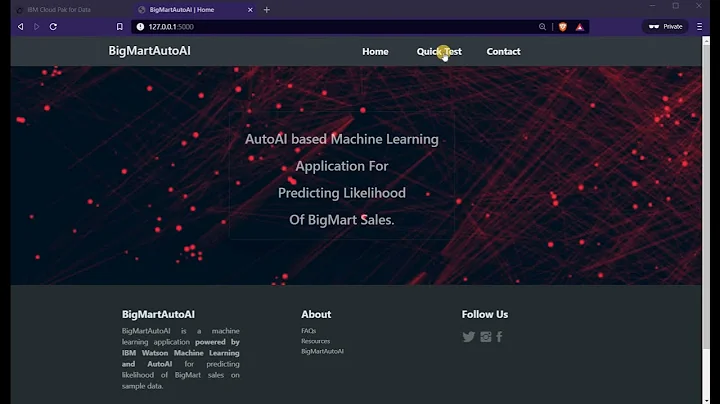 Demo: BigMartAutoAI Web App | IBM Cloud | Machine Learning | Watson Studio