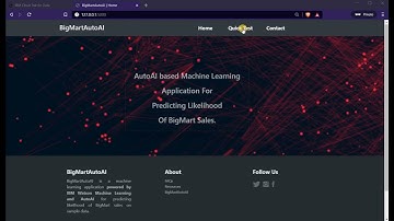 Demo: BigMartAutoAI Web App | IBM Cloud | Machine Learning | Watson Studio