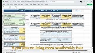 Expat FIRE Calculator & Destination Country Screener Tool Walkthough | by A Brother Abroad