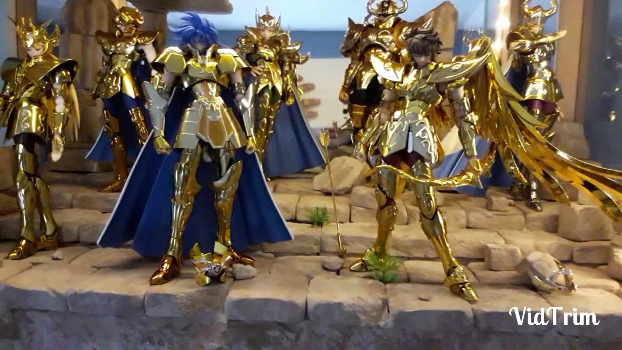 Saint seiya: diorama sanctuaire pour les chevaliers d'or - YouTube