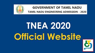TNEA 2020 Official Website|tnea 2020 counselling|tneaonline org