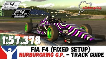iRacing F4 Nurburgring Grand Prix Guide - 1:57.378 (Fixed Setup) - Nurburgring GP F4 Track Guide