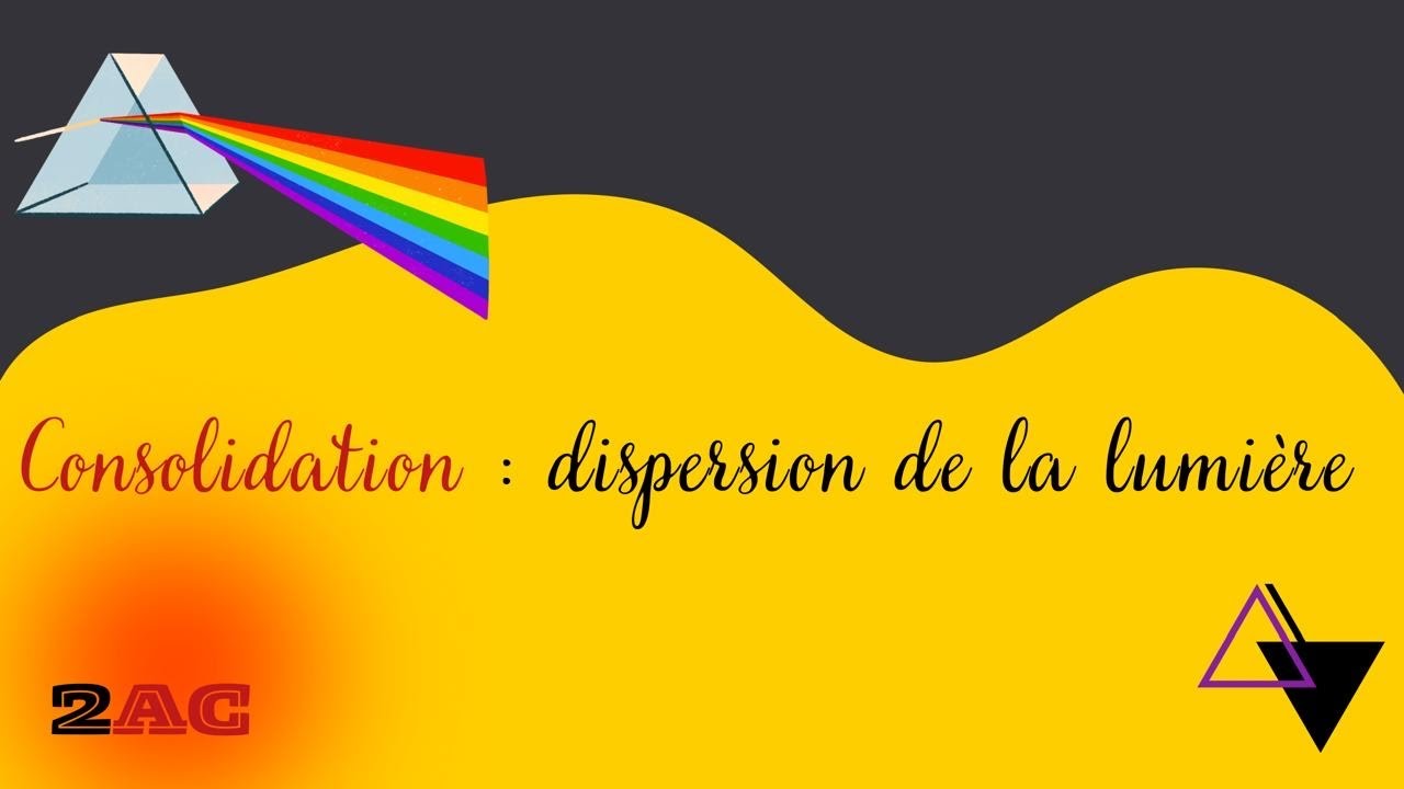 Consolidation : Dispersion de la lumière 