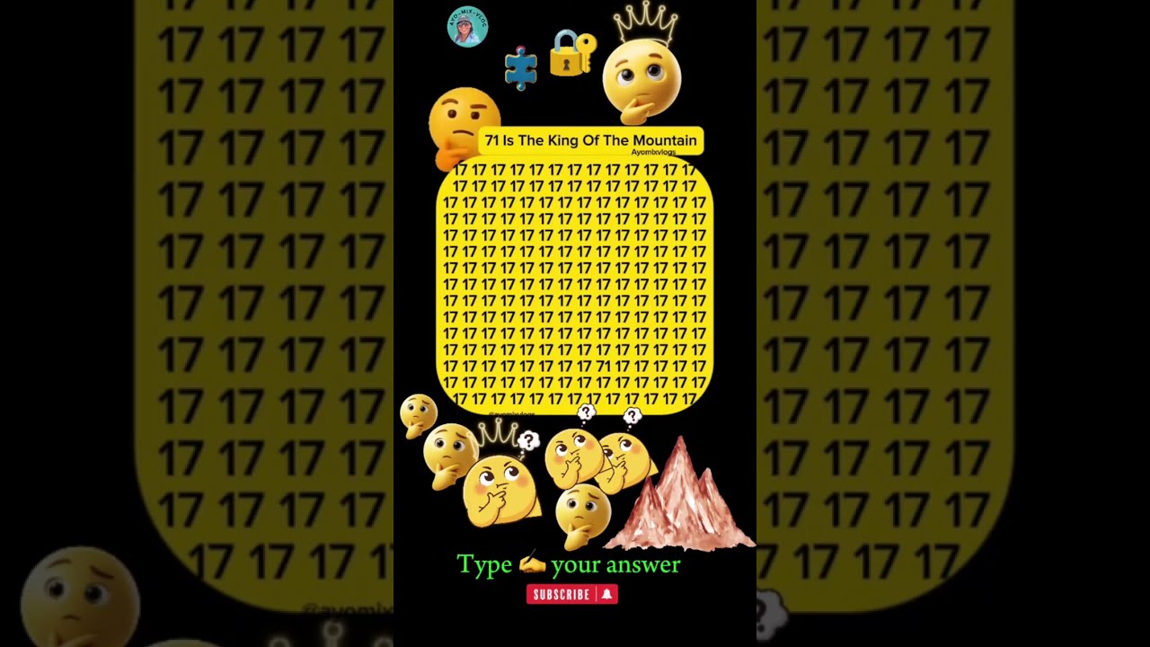 🔴71 Is The King Of The Mountain ⁉️🧩🔓