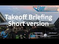 The Takeoff Briefing (short version)