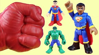 Hulk Friends Play Obstacle Course Smash | Superhero Adventure - Superman Mission