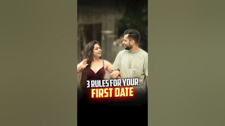 3 Rules For Your First Date #shorts