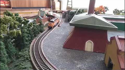 Running some model trains on the HO scale 