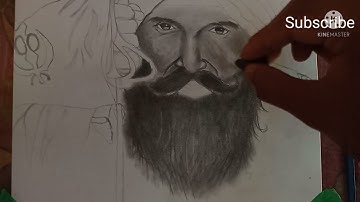 drawing Akshay Kumar//how to draw Kesari movie hero Akshay Kumar pencil art #Kesari movie