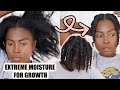 THE ONLY TYPE 4 HAIR MOISTURIZING ROUTINE YOU NEED! EXTREME MOISTURE & GROWTH ROUTINE || 4A/4B/4C