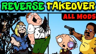 Friday Night Funkin' Every Darkness Takeover Reversed Mods | Family Guy (FNF/Pibby/New/FANMADE)