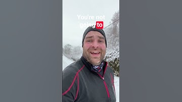 How To Run In The Snow ❄️ #shorts