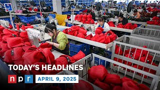 Trade War Escalates As China Hikes Tariffs Another 50% | NPR News Now