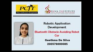 Obstacle Avoiding Robot Car | Java Institute | PCJT Software Engineering