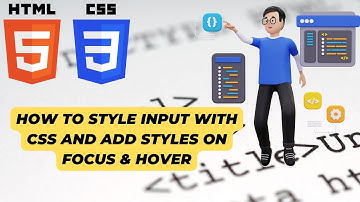 Style input using CSS and add styles on hover and focus. #html #css #reactjs