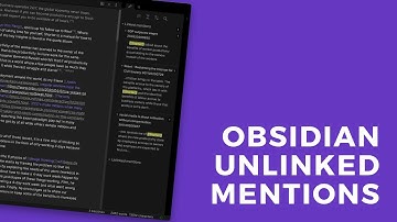 Unlinked Mentions in Obsidian