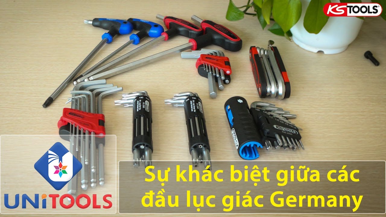 Lục giác đầu bằng| Đầu bi| Đầu hoa thị khác nhau như nào - Unitools ?