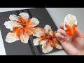 750 2 flowers with 3 lines  easy painting ideas  painting for beginners  designer gemma77