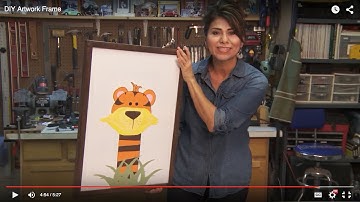 DIY ARTWORK FRAME: Easy & inexpensive way to frame your canvas artwork