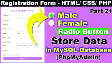 How to send and insert Radio button data into PhpMyAdmin MySQL Database, PHP Tutorial cyber Warriors