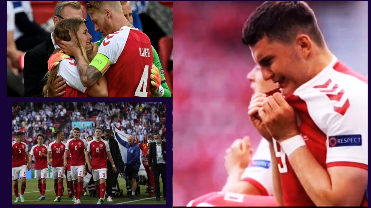 エリクセン心臓発作倒れるシーン エリクセンを心配してピッチに入った妻のサブリナさん 4枚 ゲキサカ Youtube