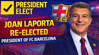 🚨✅ BREAKING &  NEWS: Joan Laporta RE-ELECTED As FC Barcelona President 🔵🔴