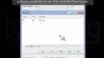 Tutorial: Creating and Assigning Ranks in Ventrilo