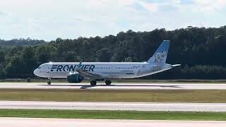 Frontier (Grace the Oncilla Livery) Airbus A321-271NX [N626FR] taking off from RDU Airport