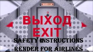 Safety Instructions Render For Airlines