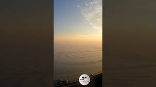 Sunrise landing at Dubai