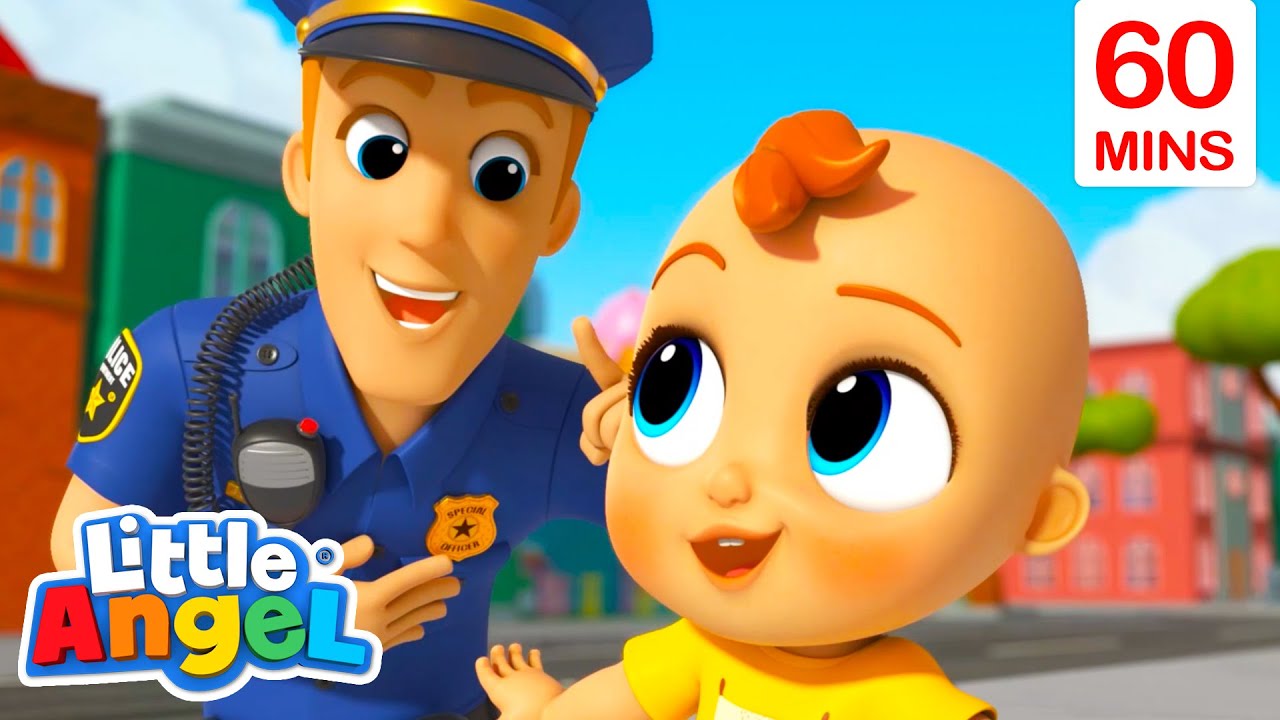 Safety Officer Police Song Job and Career Songs LittleAngel Nursery Rhymes for Kids YouTube