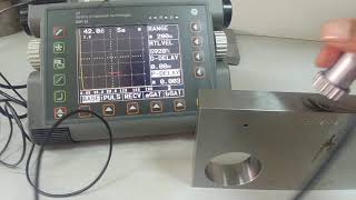 USM 35 Normal probe calibration and checks