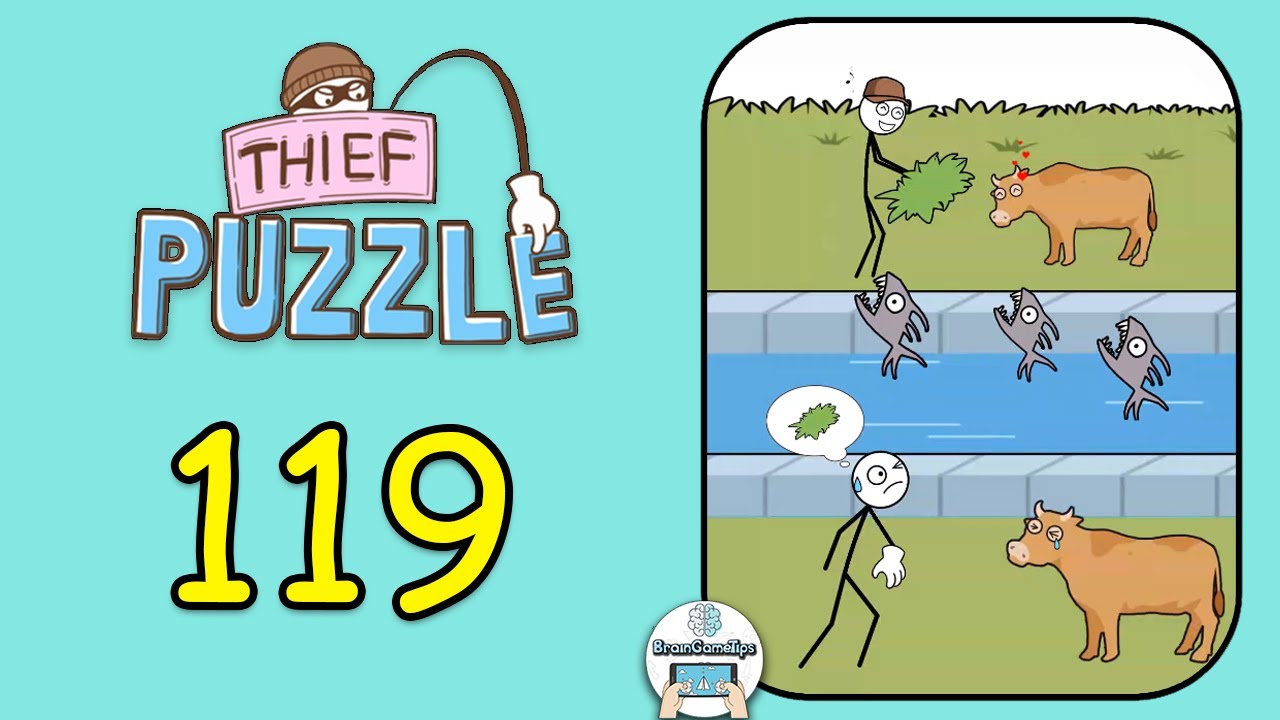Thief Puzzle: to pass a level - Level 119 Answer