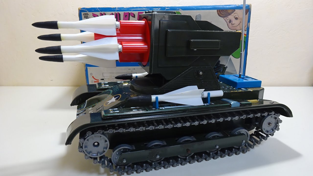マスダヤ① MS-33ミサイルタンク（ブリキ戦車）Tin Toy Missile Tank