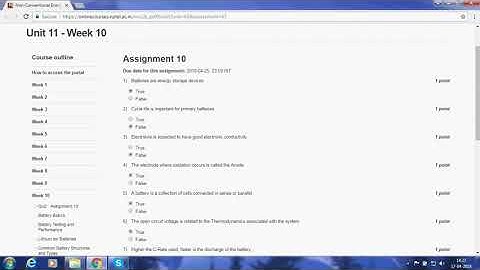 100% correct answers NCER assignment 10 /NPTEL non conventional energy resources