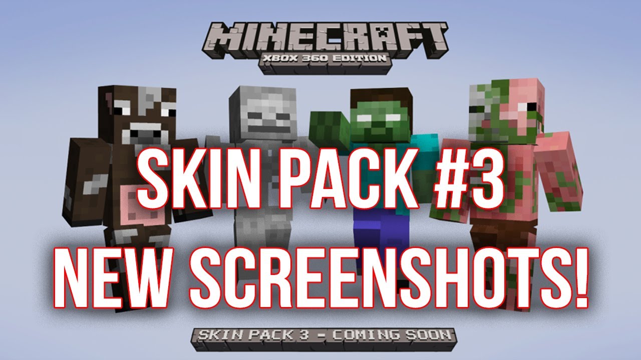 Minecraft Xbox 360: Skin Pack #3 First Screenshots | Zombie Pigman, Cow